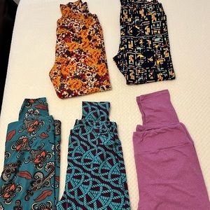 LuLaRoe leggings - 5 pairs in good condition!